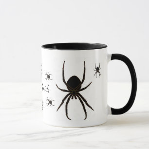 Caneca Aranha preta, Aracnídeos