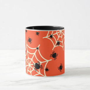 Caneca Aranhas Halloween na Web
