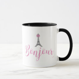Caneca Arco de torre Bonjour-Eiffel exclusivo