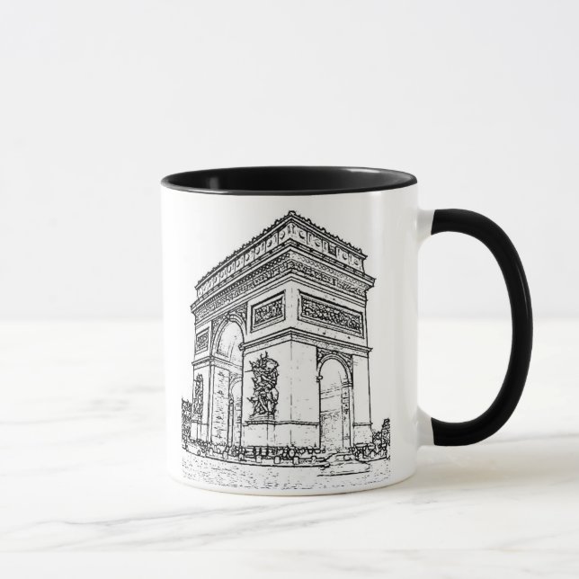 Caneca ~ Arco do Triunfo de Paris (Direita)