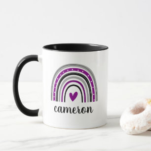 Caneca Arco-Íris Asexual Personalizado