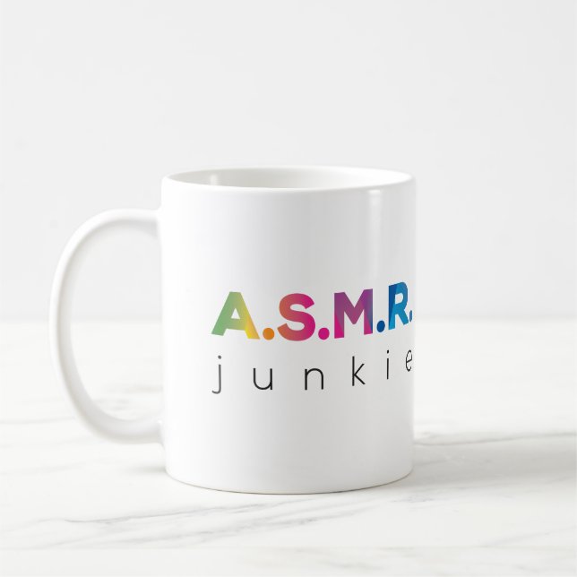 Caneca Arco-Íris ASMR junkie (Esquerda)