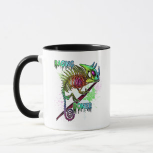 Caneca Arco-Íris Chameleon Skeleton