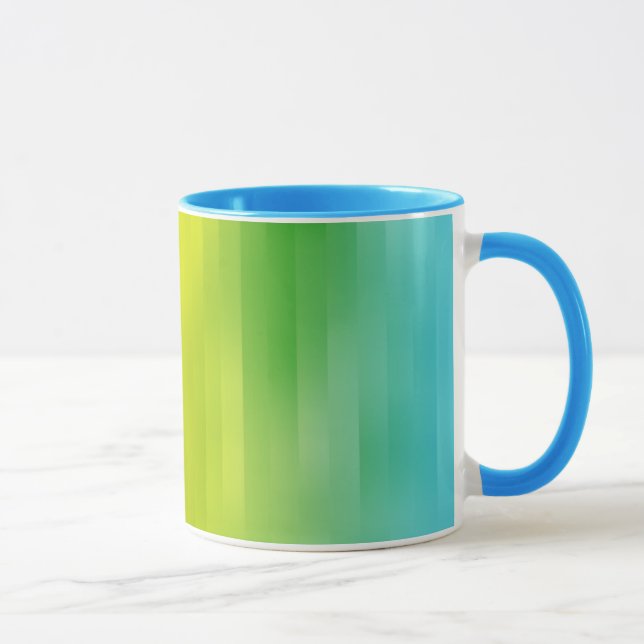 Caneca Arco-Íris Colorido Stripes Mug (Direita)