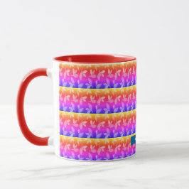 Caneca Arco-íris com design