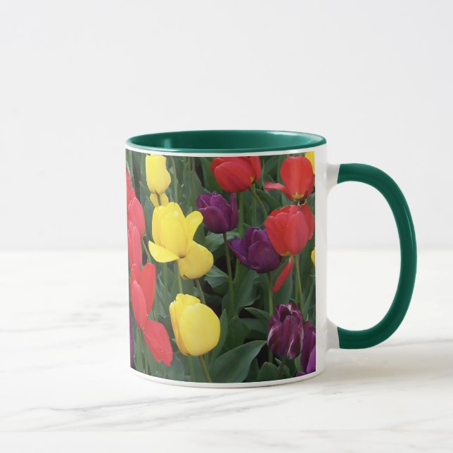 Caneca Arco-íris da tulipa (Direita)