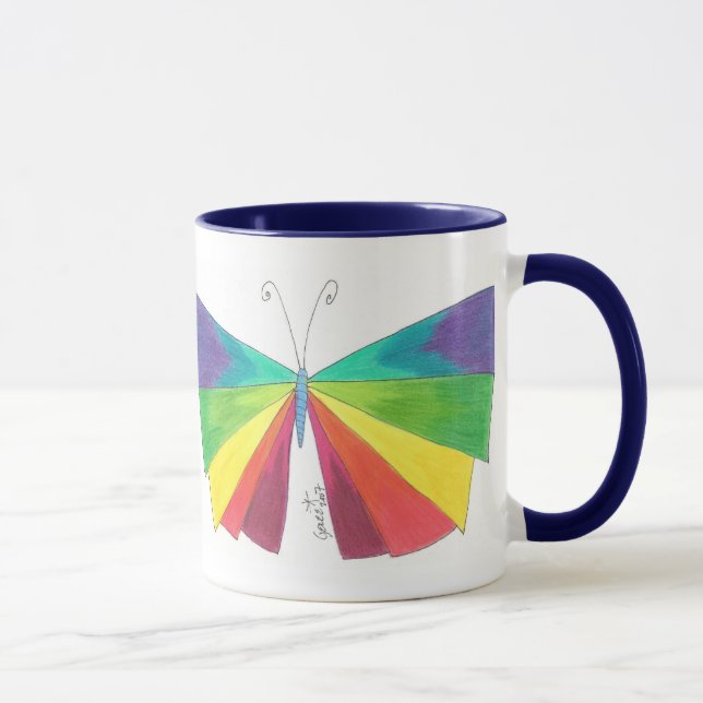Caneca Arco-íris de Butteryfly (Direita)