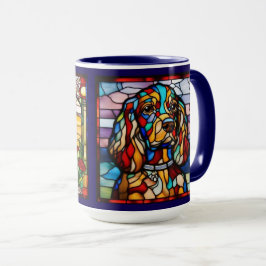 Caneca Arco-Íris de Cocker Spaniel Fofa