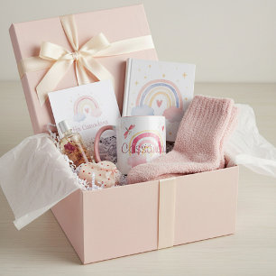 Caneca Arco-íris em aquarela personalizado