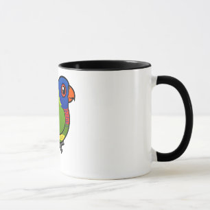 Caneca Arco-íris Lorikeet de Birdorable