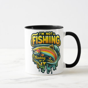 Caneca Arco-Íris majestoso saltando no amanhecer em um se