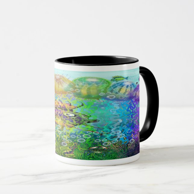 Caneca Arco-íris Tentáculos (Frente Esquerda)