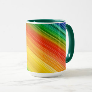 Caneca Arco-íris Vibrante de Cores