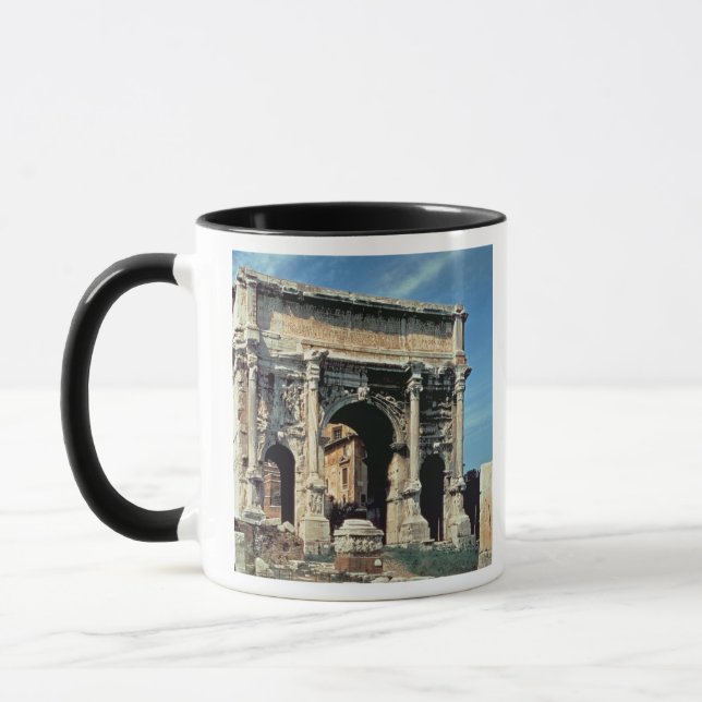 Caneca Arco triunfal de Septimius Severus, dedicado (Esquerda)