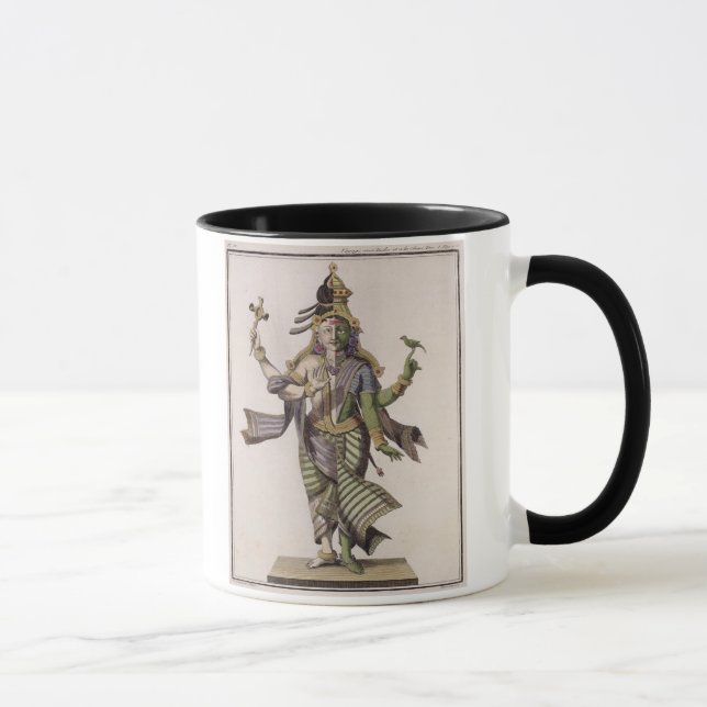 Caneca Ardhanarishvara, 'da viagem Indes auxiliar e de um (Direita)