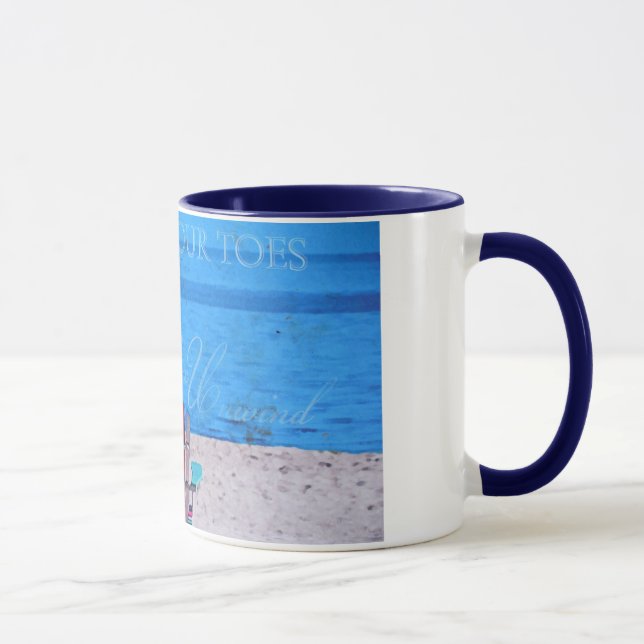 Caneca Areia azul nos dedos do pé (Direita)