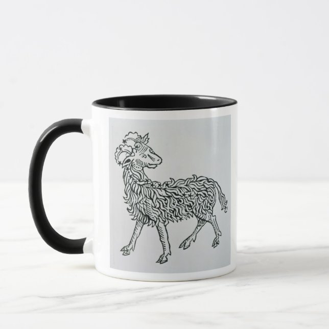 Caneca Aries (a ram) uma ilustração 'do Poeticon (Esquerda)