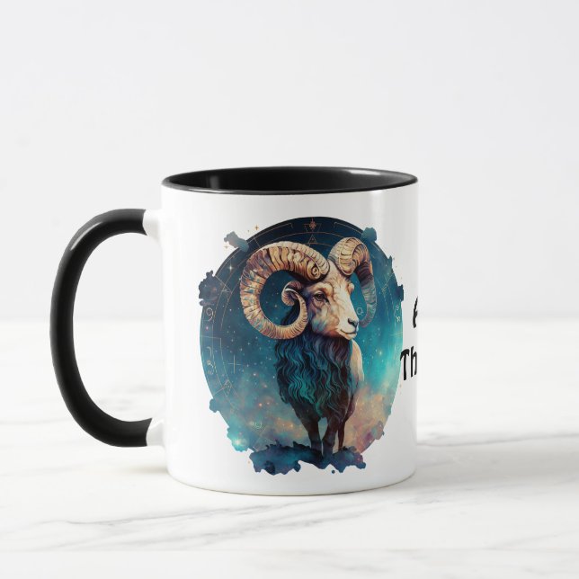 Caneca Aries Personalizados Astrologia do Ram Zodiac (Esquerda)