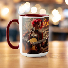 Caneca Aries Zodiac Musical Guitar