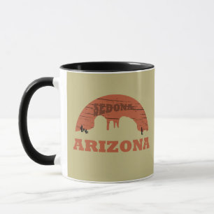 Caneca arizona sedona vintage pôr do sol paisagem az