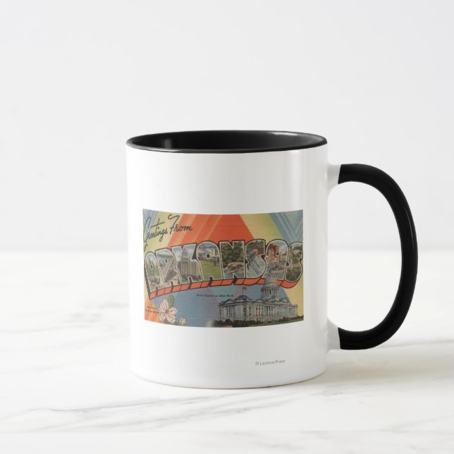 Caneca Arkansas (Capital do Estado) - Cenas em Grande Let (Direita)