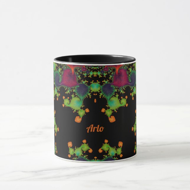 Caneca ARLO ~ Cor - de - rosa verde preto (Centro)