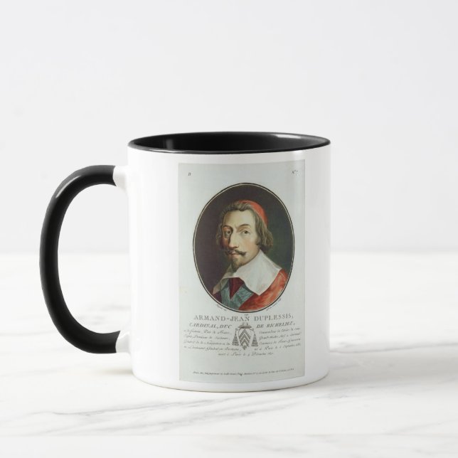 Caneca Armand Jean Duplessis, cardeal, Duc de Richelieu (Esquerda)
