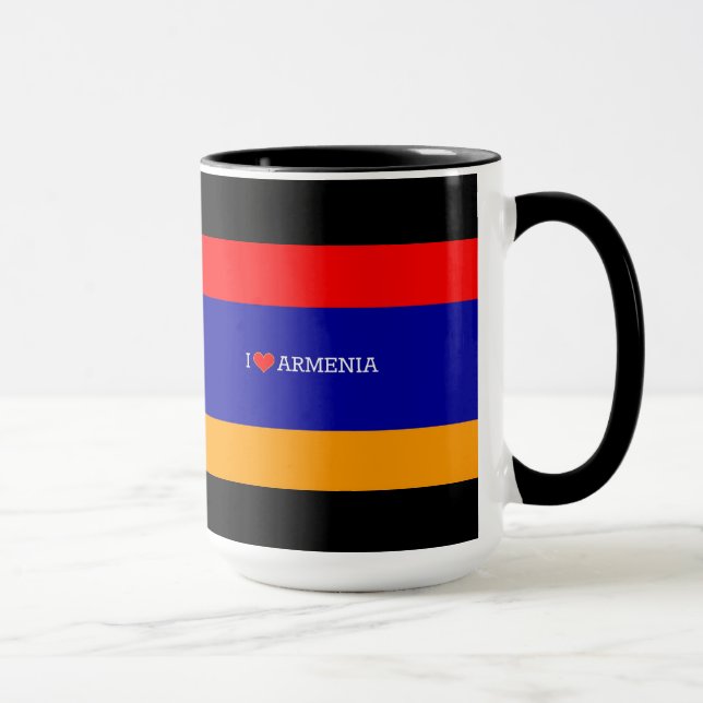 Caneca Armênio: Eu amo a Armênia (Direita)