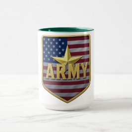 Caneca Army Flag Shield