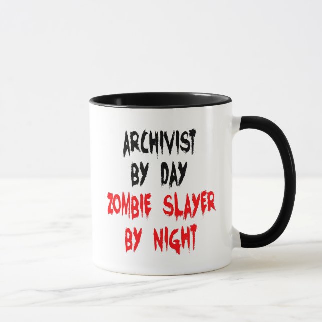 Caneca Arquivador Zombie Slayer (Direita)