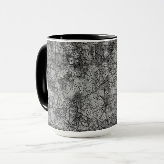 Caneca Arranhões sobre arranhões em uma cinza levemente a (Frente Esquerda)