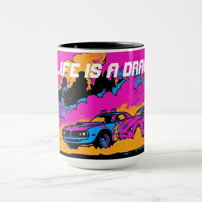 Caneca Arrastar-Correr-Fogueira - Carros De Corrida (Centro)