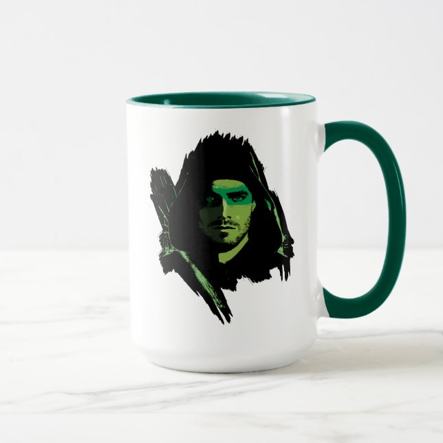 Caneca Arrow | Green Arrow Green Stylized Cutout (Direita)
