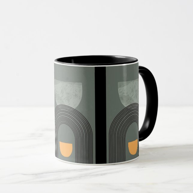 CANECA ART DECO GREY STYLING MUG (Frente Esquerda)
