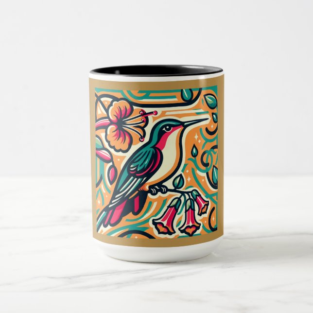 Caneca Art Deco Hummingbird (Centro)