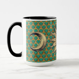 Caneca Art Deco Sun & Moon