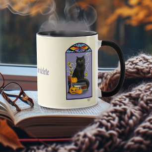 Caneca Art Nouveau Black Cat