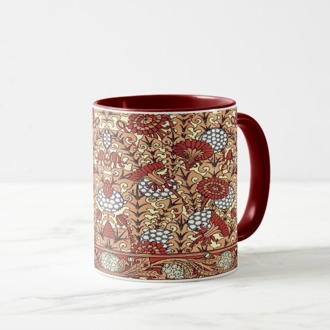 Caneca Art Nouveau Dandelion impressão (Frente Esquerda)