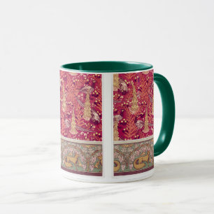 Caneca Art nouveau fox faasant Foxglove verneuil red