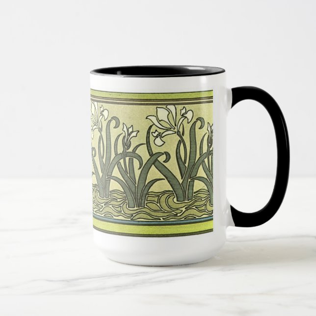 Caneca Art Nouveau Irises - Mug (Direita)