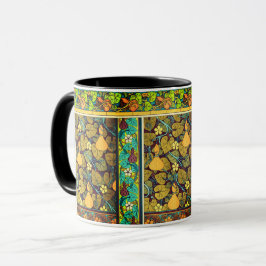 Caneca Art nouveau outono, abóbora-abóbora