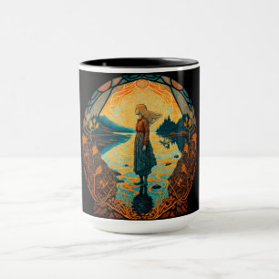 Caneca Art Nouveau Psicodélica   Presente Trippy