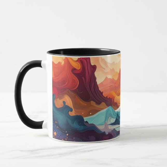 Caneca Arte abstrata (Esquerda)