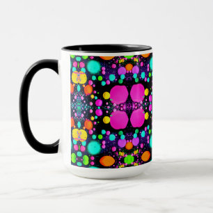Caneca arte abstrata brilhante