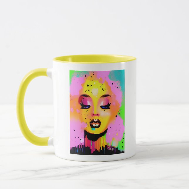 Caneca Arte Abstrato sem inicialização (Esquerda)