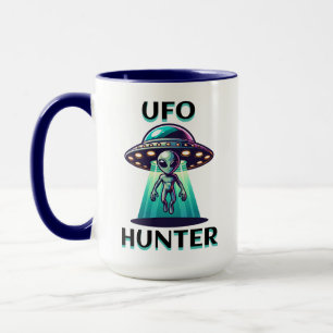 Caneca Arte Ai com OVNI Fez uma Alienígena