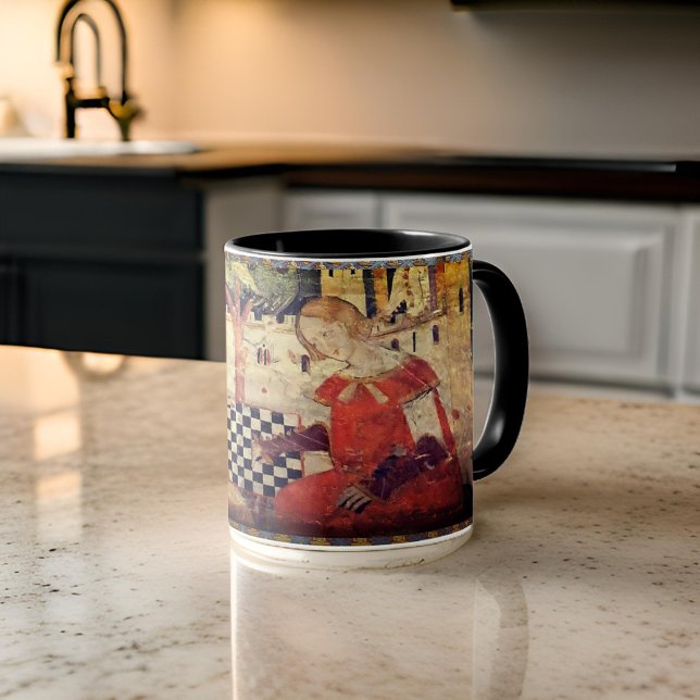 Caneca Arte Antiga de Chess Granada Palacios Nazaries (Criador carregado)