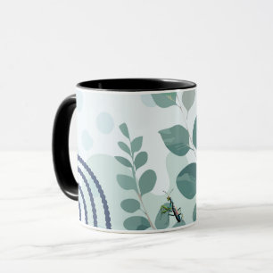 Caneca Arte Botânica Australiana Louva-a-Deus Eucalipto