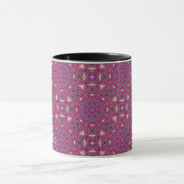 Caneca Arte caleidoscópica do volume nove