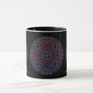 Caneca Arte caleidoscópica do volume treze-cinco